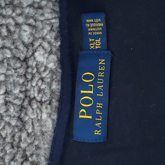 Polo Ralph Lauren Sherpa Talon Deep Pile Full Zip Mens XLT Jacket - Picture 7 of 8